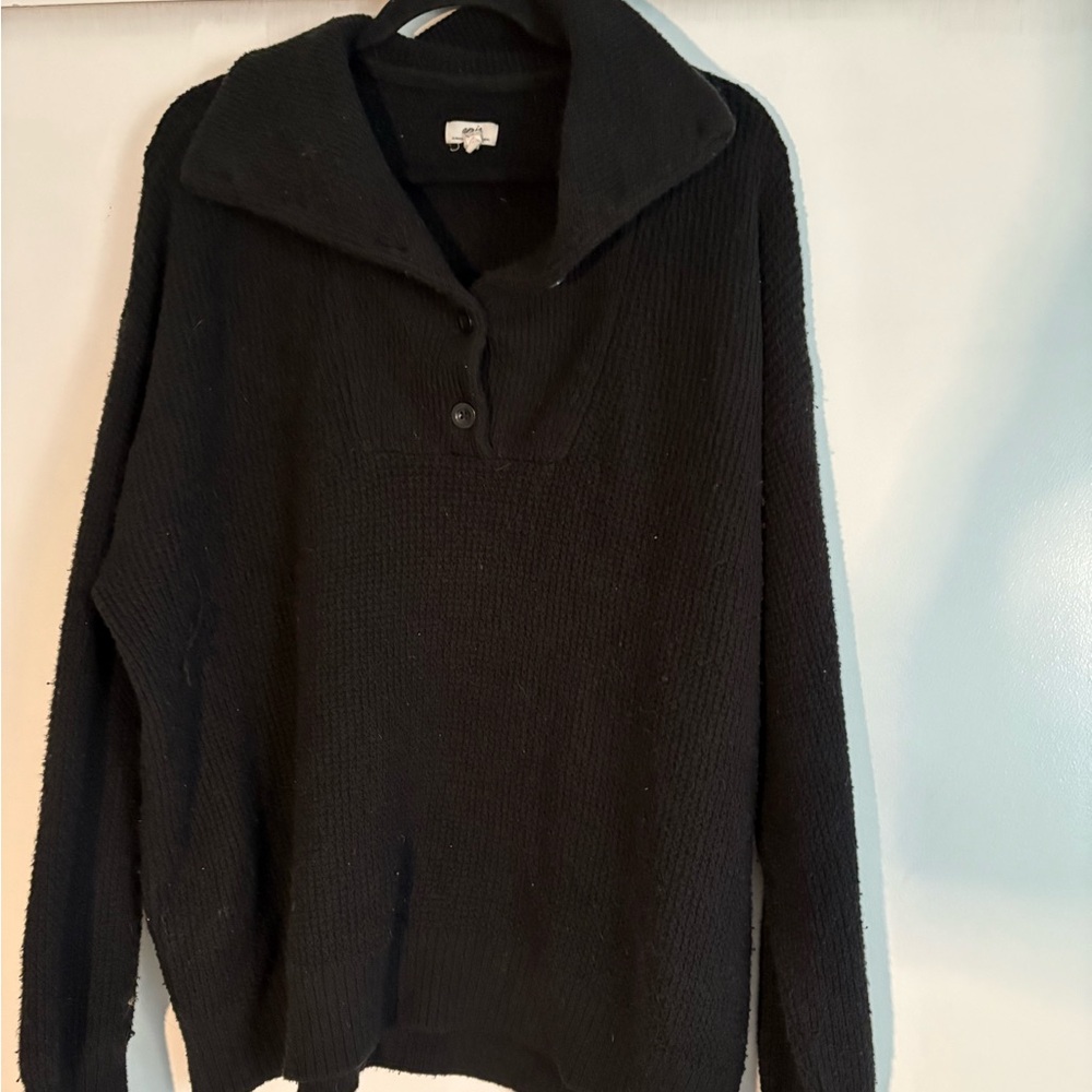 Aerie Black Cowl Neck Sweater